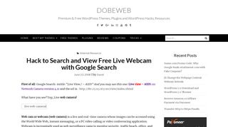 Hack to Search and View Free Live Webcam with Google Search ...