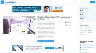 Visit Moodle.intolearning.ie - INTO Learning: Log in to the site.