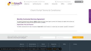 Client Portal Terms & Conditions | Intouch Accounting