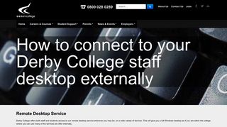 Derby College - Remote Desktop
