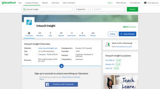 Working at Intouch Insight | Glassdoor