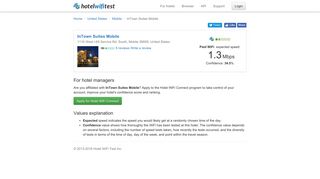 InTown Suites Mobile - Hotel WiFi Test