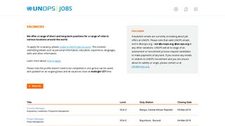 UNOPS Jobs | Vacancies at UNOPS