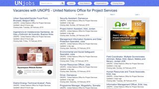 Vacancies with UNOPS - United Nations Office for Project Services ...