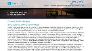 Internet Banking Palm Coast FL | Personal Online ... - Intracoastal Bank