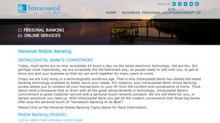 Personal Online Mobile Banking Palm Coast FL | Intracoastal Bank