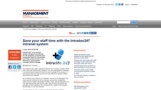 Save your staff time with the Intradoc247 intranet system ...