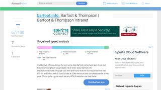 Access barfoot.info. Barfoot & Thompson | Barfoot & Thompson Intranet