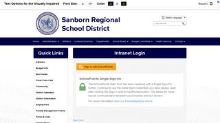 Intranet Login - Sanborn Regional School District