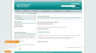 HM Revenue & Customs uktradeinfo - Electronic Submission