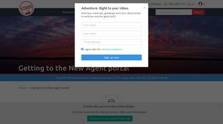 Getting to the New Agent portal | Intrepid Travel CA