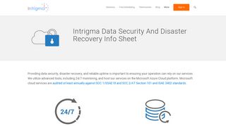 Data Security | Intrigma Medical Scheduling Software