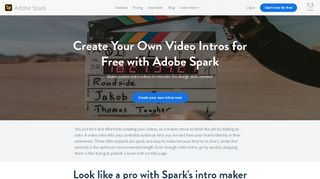 Free Video Intro Maker | Adobe Spark