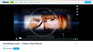 IntroAsian.com - Video Chat Room on Vimeo