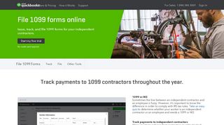 File 1099 Online, Track Payments to 1099 Contractors ... - Intuit