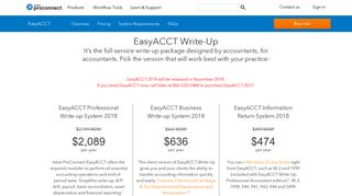 EasyACCT Pricing | Intuit ProConnect
