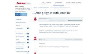 Getting Sign in with Intuit ID — Quicken - Quicken Community