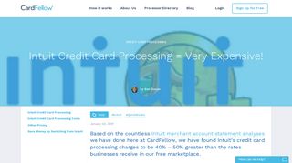 Intuit Credit Card Processing = Very Expensive! - CardFellow
