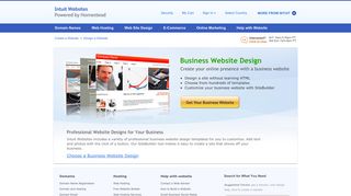 Business website design - Intuit Websites