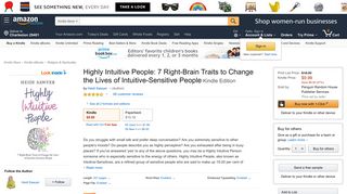 Highly Intuitive People: 7 Right-Brain Traits to Change ... - Amazon.com