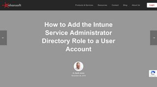 How to Add the Intune Service Administrator Directory Role to a User ...