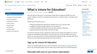 What is Intune for Education? - Intune for Education | Microsoft Docs