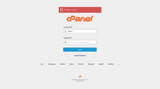 Demo - Free Control Panel Demo (CPanel) - cPanel & WHM