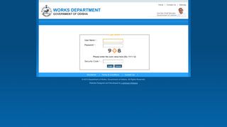 Administrator Login - Odisha Works Department