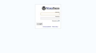 WordPress › Login