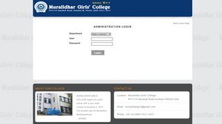 Official Website of Muralidhar Girls' College - Online Administration ...