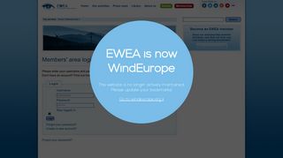 Members' login | EWEA - The European Wind Energy Association