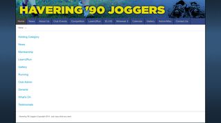 Admin Login - Havering '90 Joggers