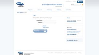 Login - Invacare New Zealand - Invacare - Invacare Rentals