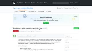 Problem with admin user login · Issue #125 · geerlingguy/ansible-role ...