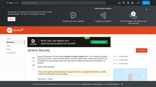login screen - Jenkins Security - Ask Ubuntu