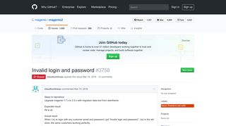 Invalid login and password · Issue #3758 · magento/magento2 · GitHub
