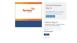 Sign In Page - Syneos Health Employee Sign In