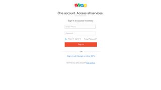 Sign in to your Zoho Inventory account