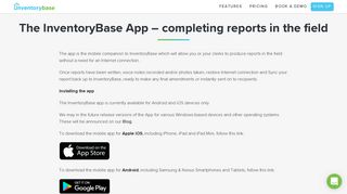 The InventoryBase App – completing reports in the field - InventoryBase