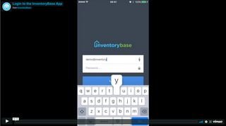 Login to the InventoryBase App from InventoryBase on Vimeo