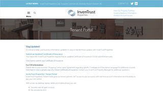 Tenant Portal | InvenTrust