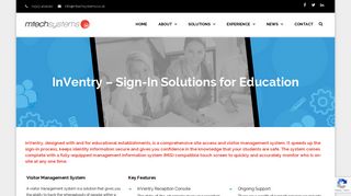 InVentry - Sign In Solutions for Education | M-Tech Systems