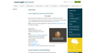 Libraries - Invercargill City Council