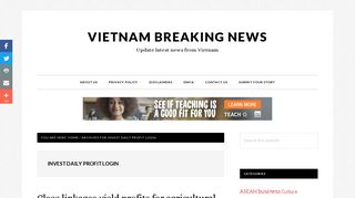 Invest daily profit login – Tag – VietNam Breaking News
