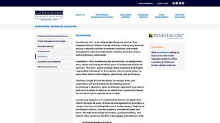 Investacorp :: Ladenburg Thalmann Financial Services Inc. (LTS)