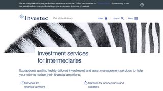 Investment services for intermediaries - Investec