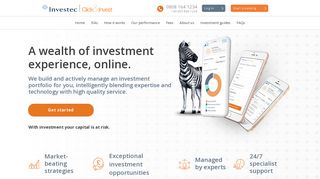 Investec Click & Invest: Stocks and Shares ISA