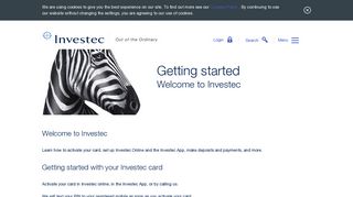 Getting started to Investec Private Banking