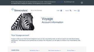 Voyage FAQs | Private Banking | Investec