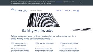 Banking with Investec